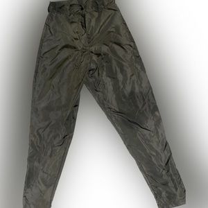 PrettyLittleThing Olive Satin Trousers